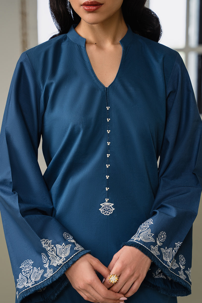 Cross Stitch | Eid Collection | PEARL BLUE by Cross Stitch - Designer Dress - Type: Ladies Clothes - Available at Libayah - 100% Original