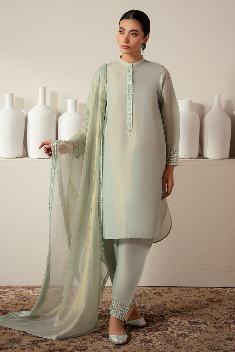 Cross Stitch | Eid Collection | GREEN MIST by Cross Stitch - Designer Dress - Type: Ladies Clothes - Available at Libayah - 100% Original