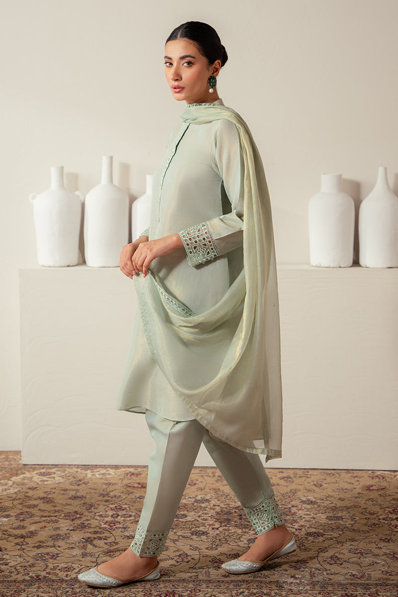 Cross Stitch | Eid Collection | GREEN MIST by Cross Stitch - Designer Dress - Type: Ladies Clothes - Available at Libayah - 100% Original