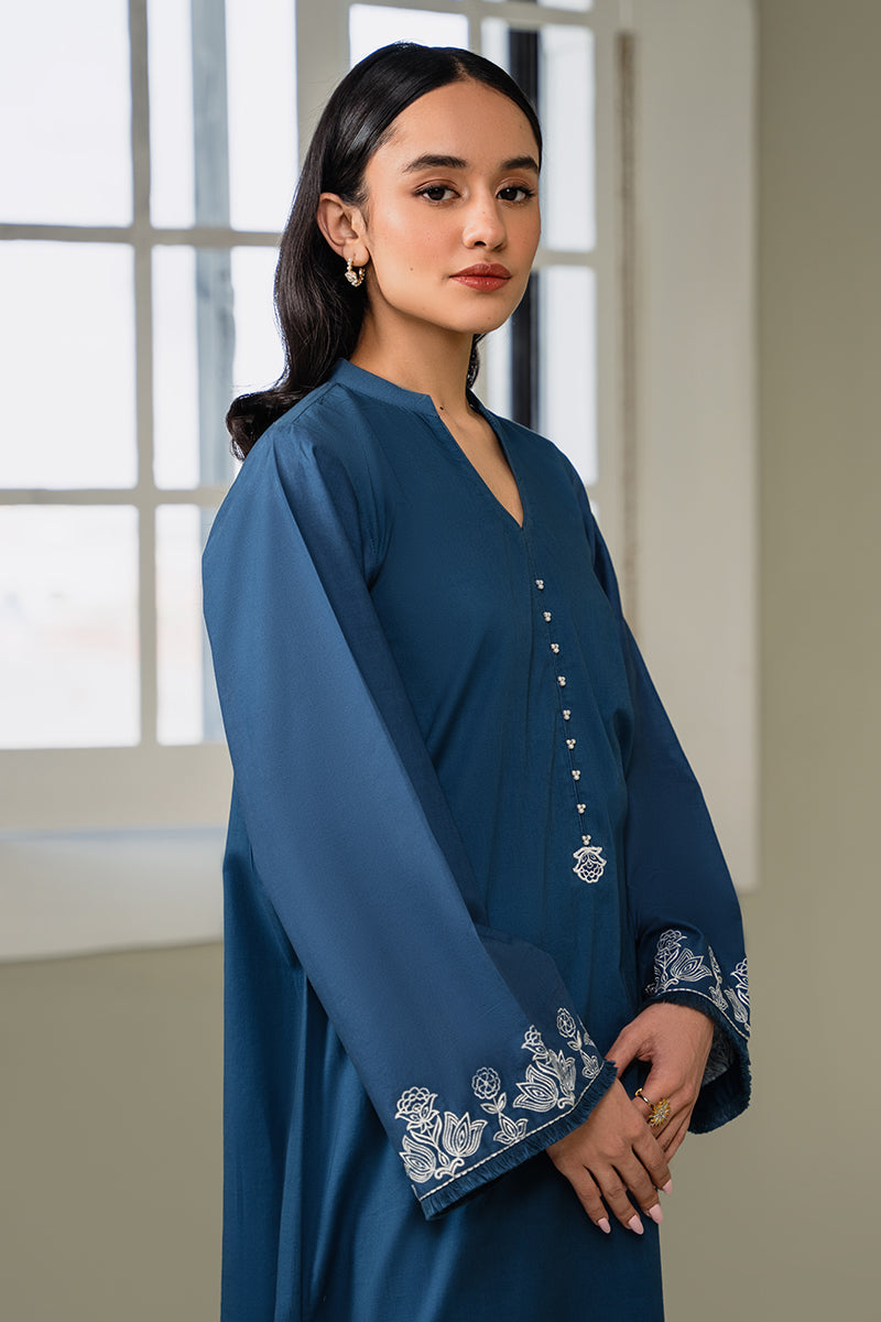 Cross Stitch | Eid Collection | PEARL BLUE by Cross Stitch - Designer Dress - Type: Ladies Clothes - Available at Libayah - 100% Original