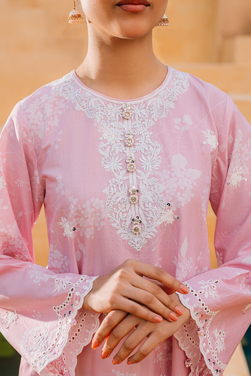 Cross Stitch | Eid Collection | PINK BREEZE by Cross Stitch - Designer Dress - Type: Ladies Clothes - Available at Libayah - 100% Original