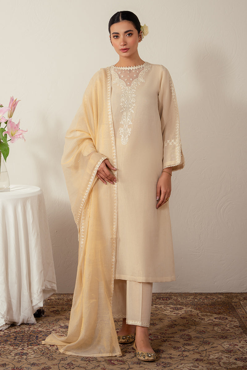 Cross Stitch | Eid Collection | PEARLED IVORY by Cross Stitch - Designer Dress - Type: Ladies Clothes - Available at Libayah - 100% Original