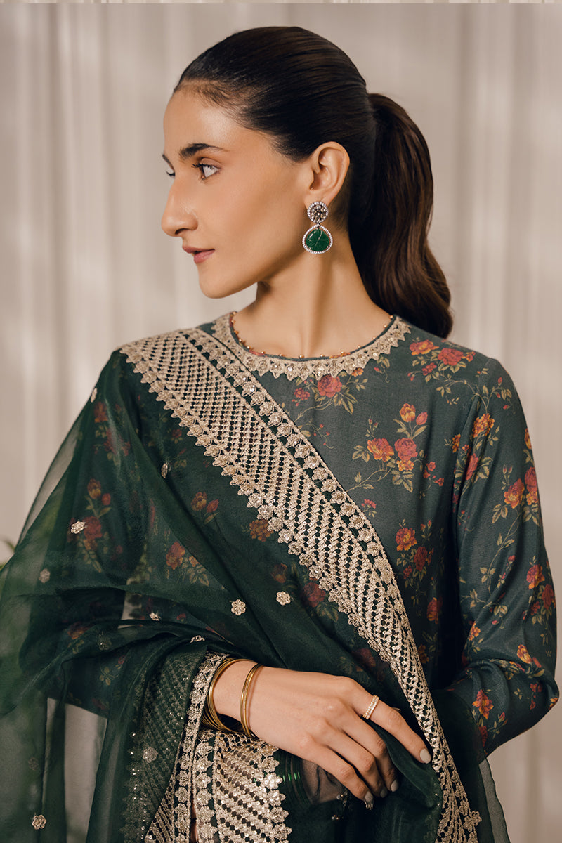 Cross Stitch | Eid Collection | EMERALD AISLE by Cross Stitch - Designer Dress - Type: Ladies Clothes - Available at Libayah - 100% Original