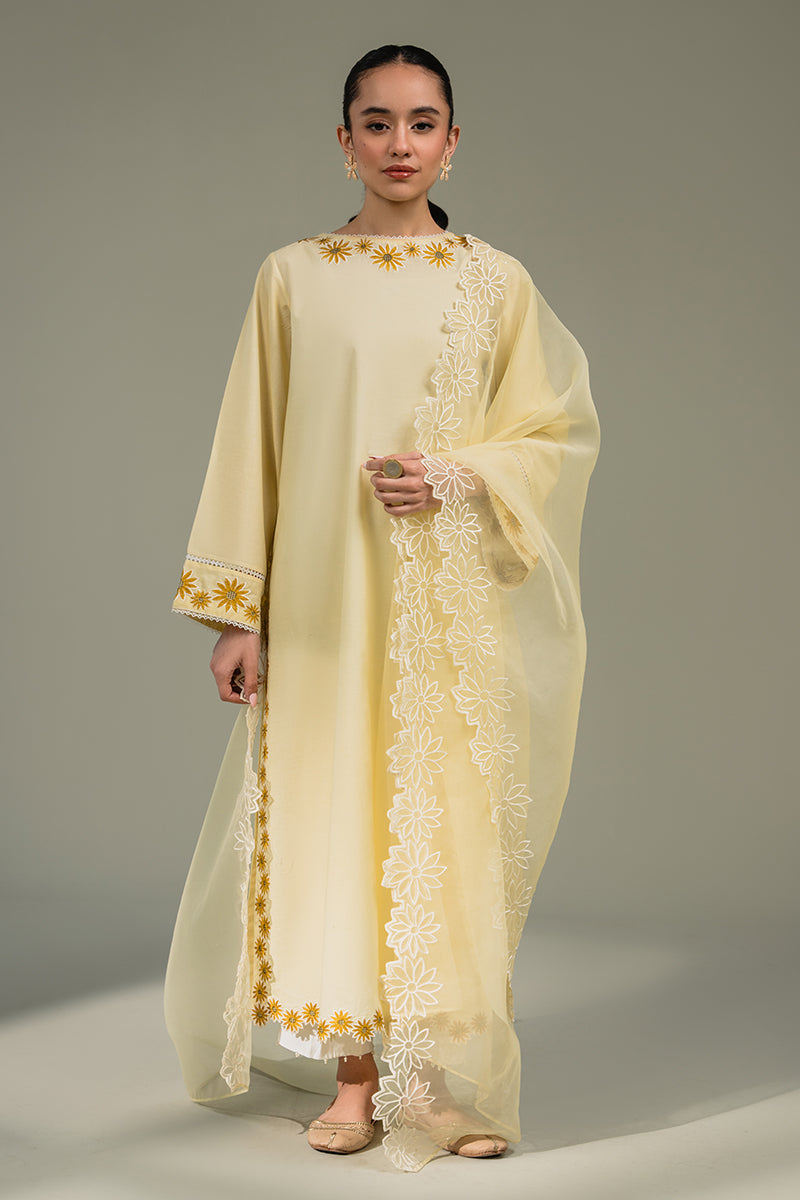Cross Stitch | Eid Collection | SUN FIELD by Cross Stitch - Designer Dress - Type: Ladies Clothes - Available at Libayah - 100% Original