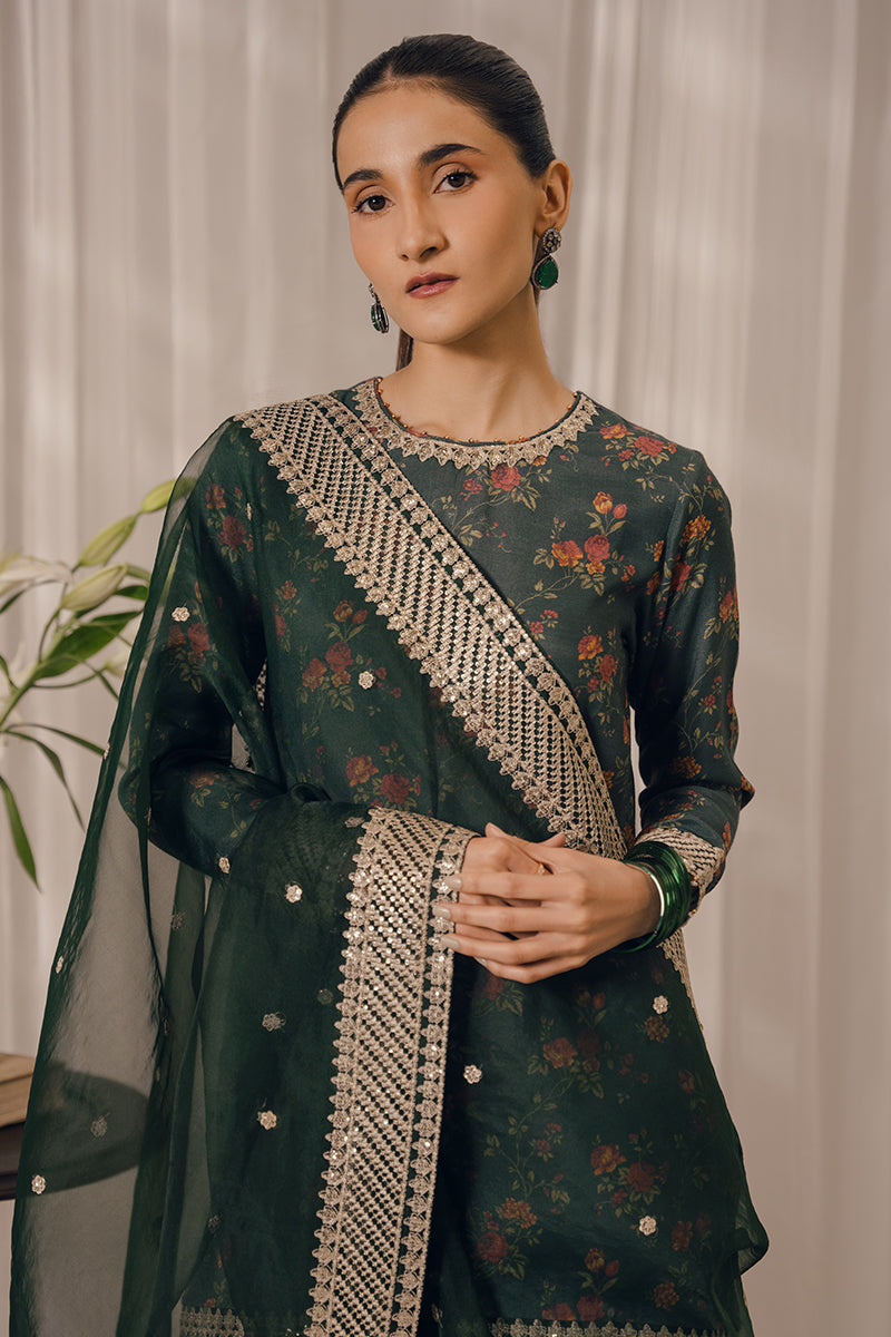 Cross Stitch | Eid Collection | EMERALD AISLE by Cross Stitch - Designer Dress - Type: Ladies Clothes - Available at Libayah - 100% Original
