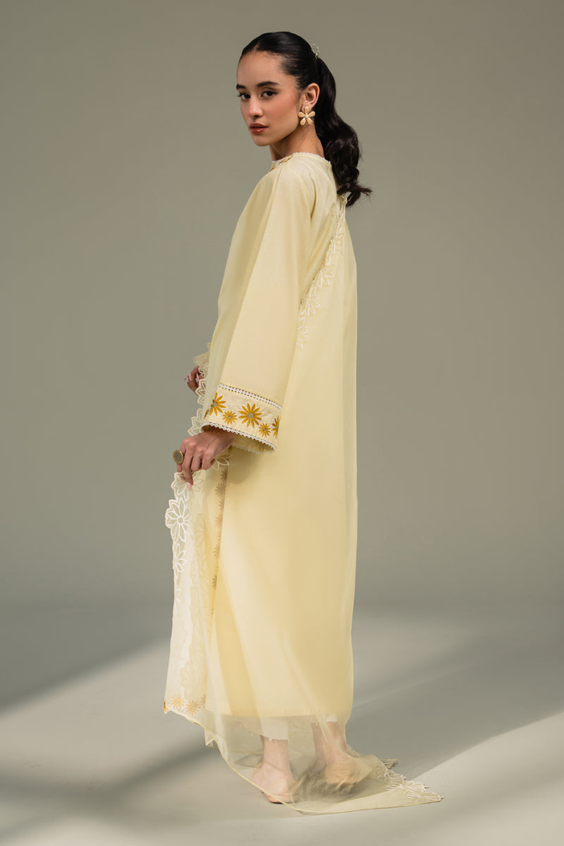 Cross Stitch | Eid Collection | SUN FIELD by Cross Stitch - Designer Dress - Type: Ladies Clothes - Available at Libayah - 100% Original