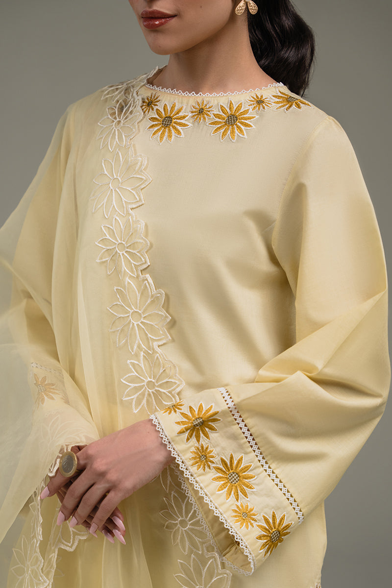 Cross Stitch | Eid Collection | SUN FIELD by Cross Stitch - Designer Dress - Type: Ladies Clothes - Available at Libayah - 100% Original