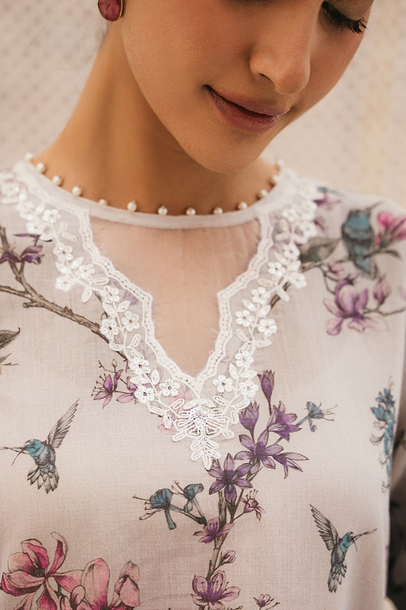 Cross Stitch | Eid Collection | PERIWINKLE PEARL by Cross Stitch - Designer Dress - Type: Ladies Clothes - Available at Libayah - 100% Original