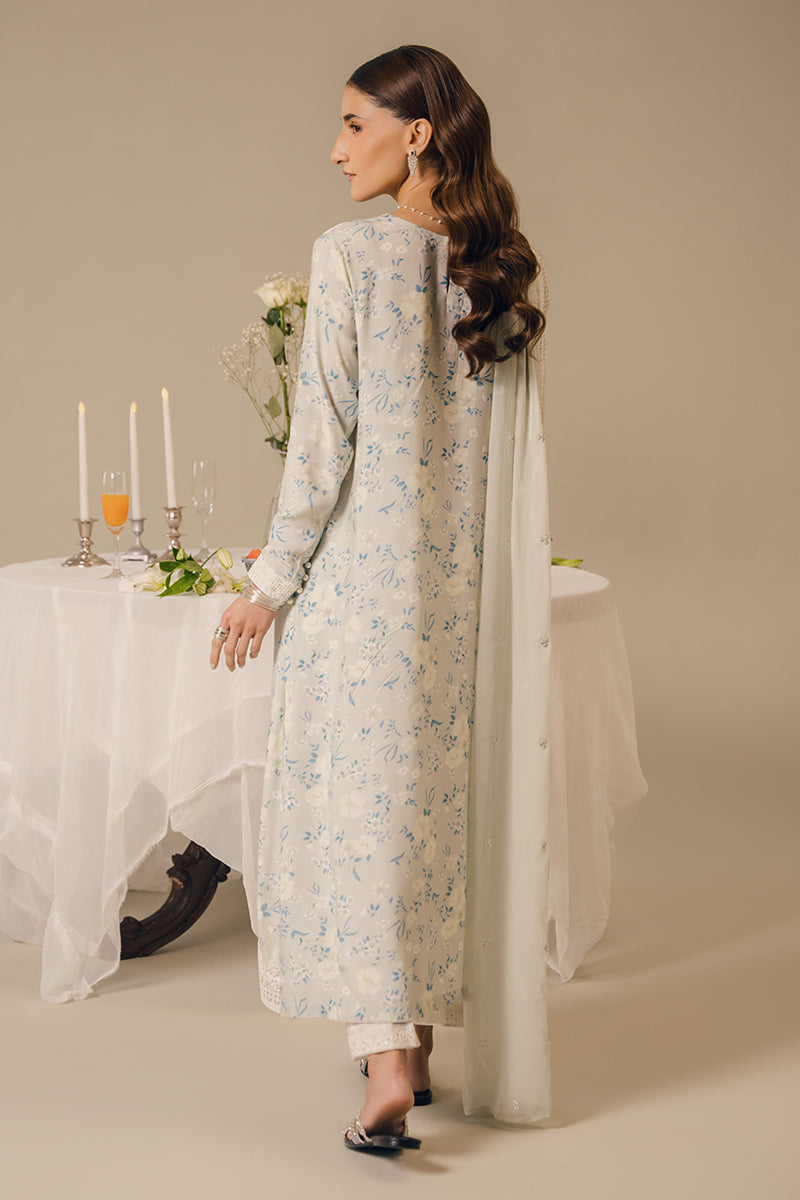 Cross Stitch | Eid Collection | PEARL BLUE by Cross Stitch - Designer Dress - Type: Ladies Clothes - Available at Libayah - 100% Original