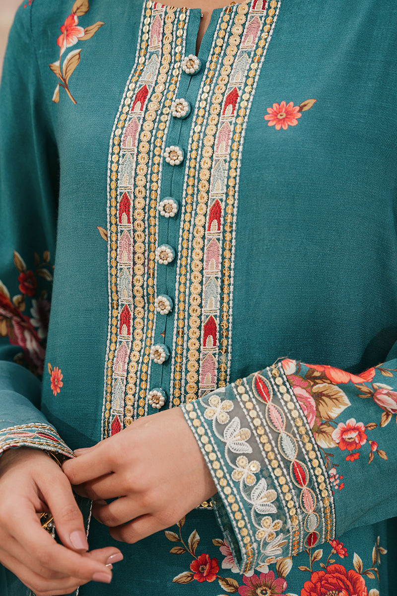 Cross Stitch | Eid Collection | TIDE POOL by Cross Stitch - Designer Dress - Type: Ladies Clothes - Available at Libayah - 100% Original