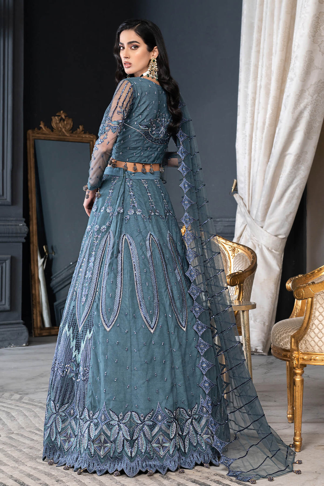 Janique | Luxury Collection 24 | D-020 Graphite Grace by Janique - Designer Dress - Type: Ladies Clothes - Available at Libayah - 100% Original