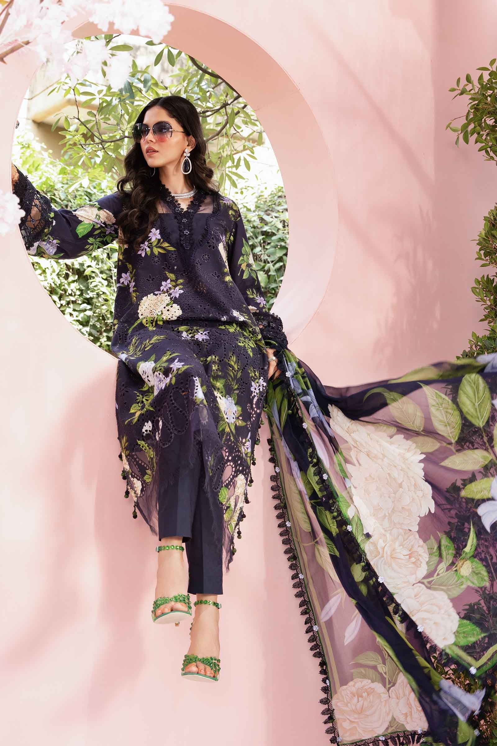 Maria B | M Prints Summer 25 | MPT-2602-B by Maria B - Designer Dress - Type: Ladies Clothes - Available at Libayah - 100% Original