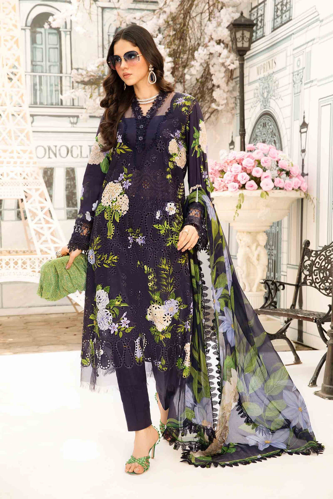 Maria B | M Prints Summer 25 | MPT-2602-B by Maria B - Designer Dress - Type: Ladies Clothes - Available at Libayah - 100% Original