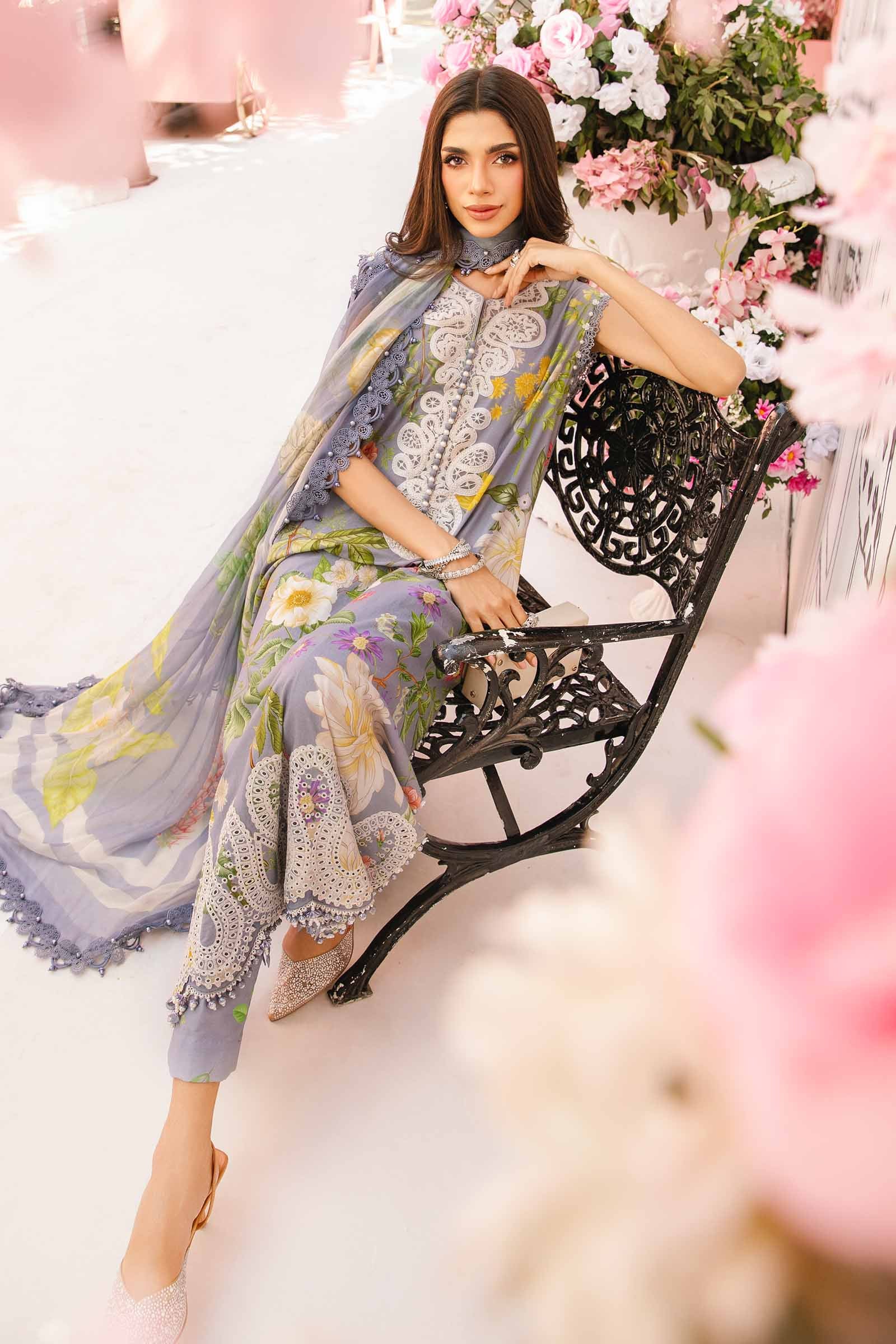 Maria B | M Prints Summer 25 | MPT-2604-A by Maria B - Designer Dress - Type: Ladies Clothes - Available at Libayah - 100% Original