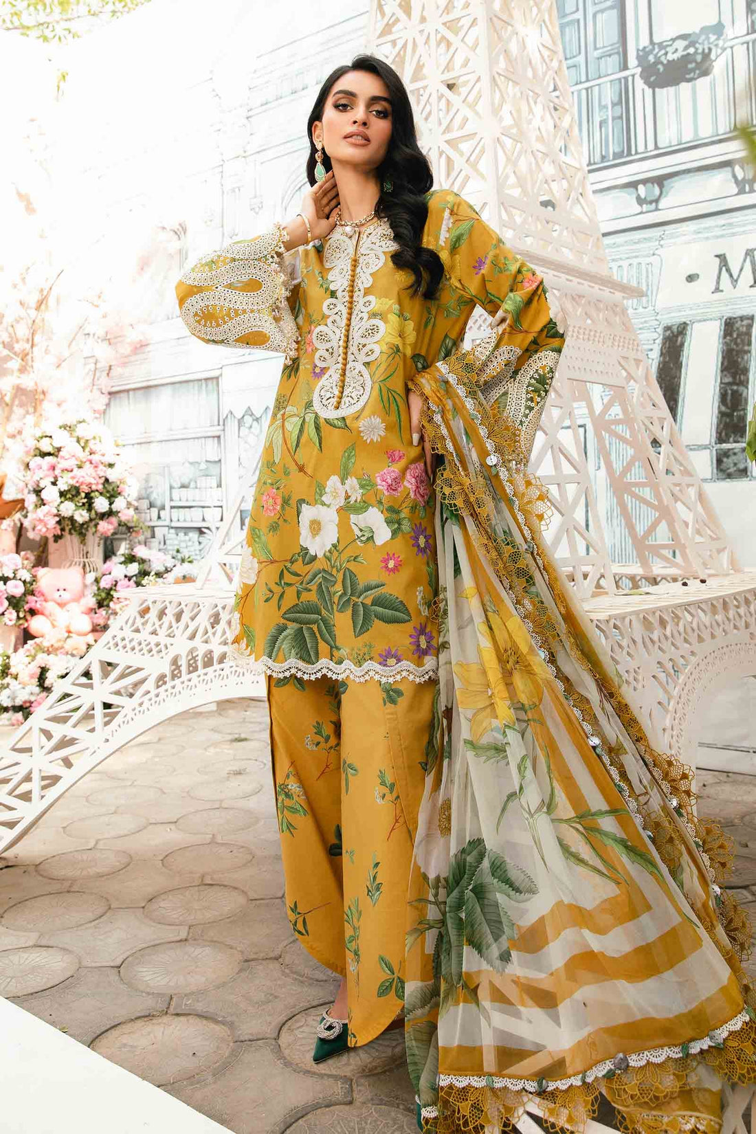 Maria B | M Prints Summer 25 | MPT-2604-B by Maria B - Designer Dress - Type: Ladies Clothes - Available at Libayah - 100% Original