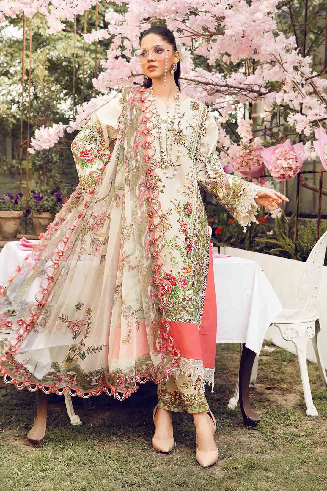 Maria B | M Prints Summer 25 | MPT-2605-A by Maria B - Designer Dress - Type: Ladies Clothes - Available at Libayah - 100% Original
