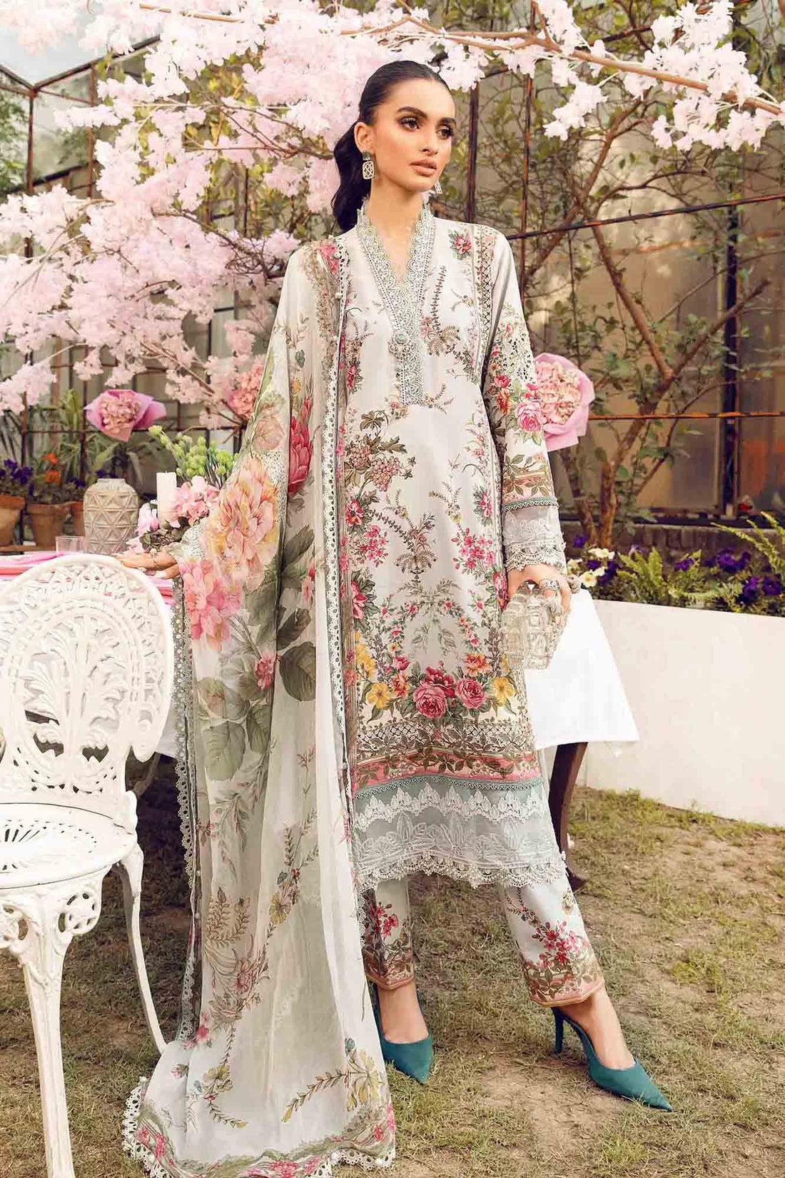 Maria B | M Prints Summer 25 | MPT-2605-B by Maria B - Designer Dress - Type: Ladies Clothes - Available at Libayah - 100% Original