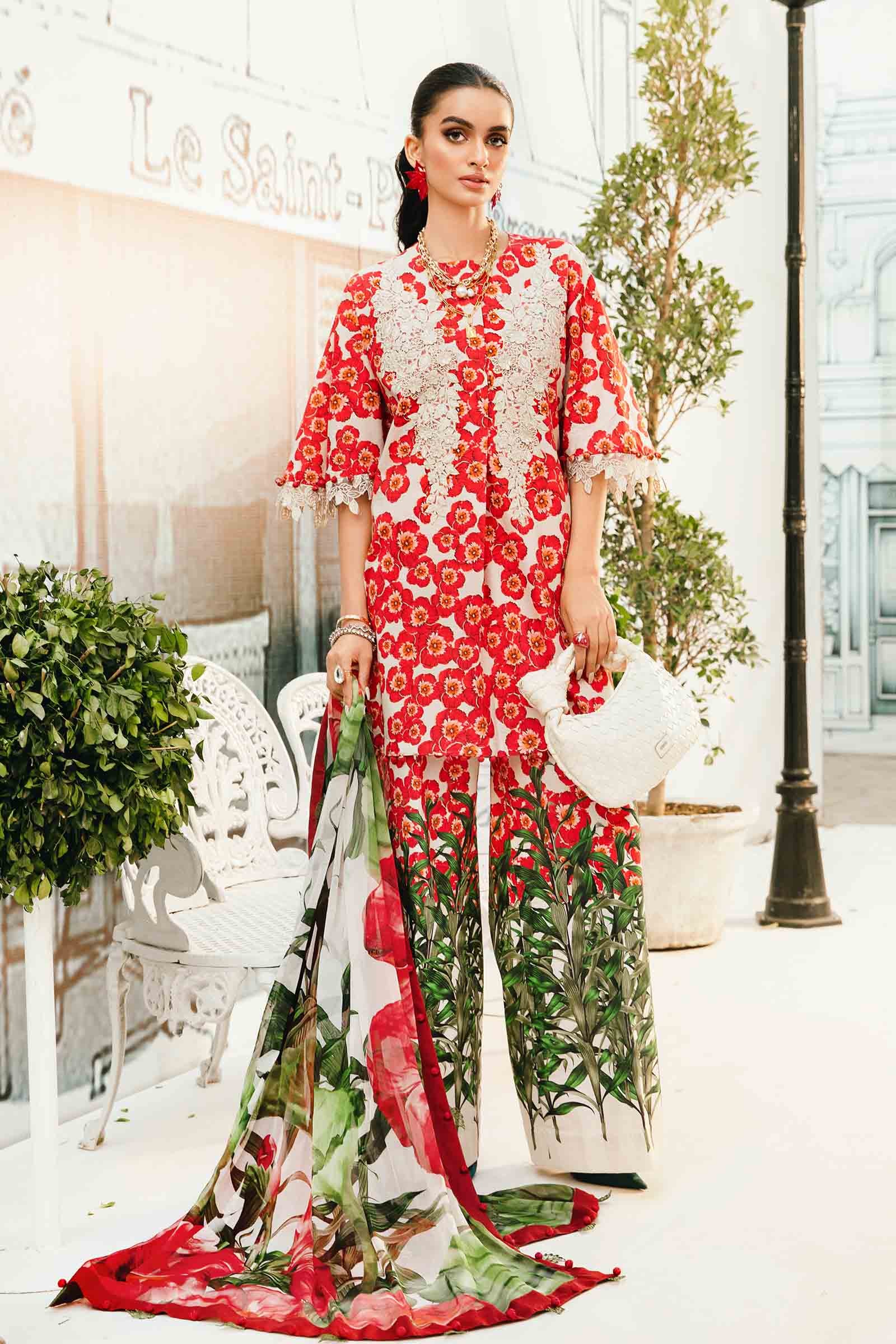 Maria B | M Prints Summer 25 | MPT-2606-B by Maria B - Designer Dress - Type: Ladies Clothes - Available at Libayah - 100% Original