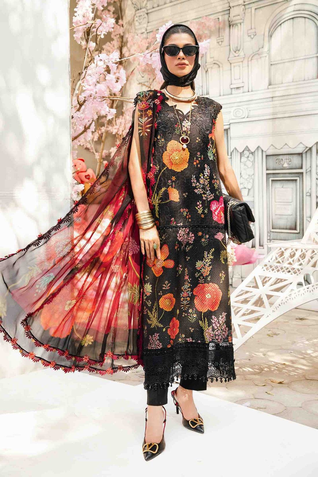 Maria B | M Prints Summer 25 | MPT-2607-B by Maria B - Designer Dress - Type: Ladies Clothes - Available at Libayah - 100% Original