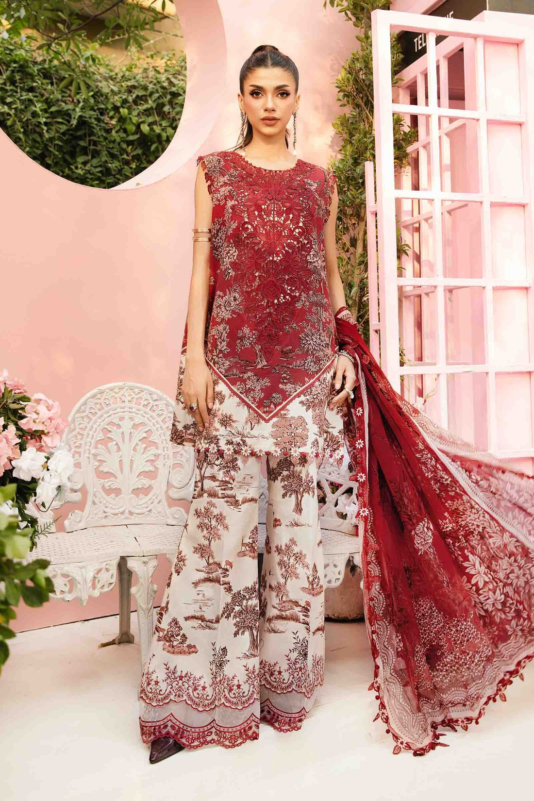 Maria B | M Prints Summer 25 | MPT-2608-A by Maria B - Designer Dress - Type: Ladies Clothes - Available at Libayah - 100% Original