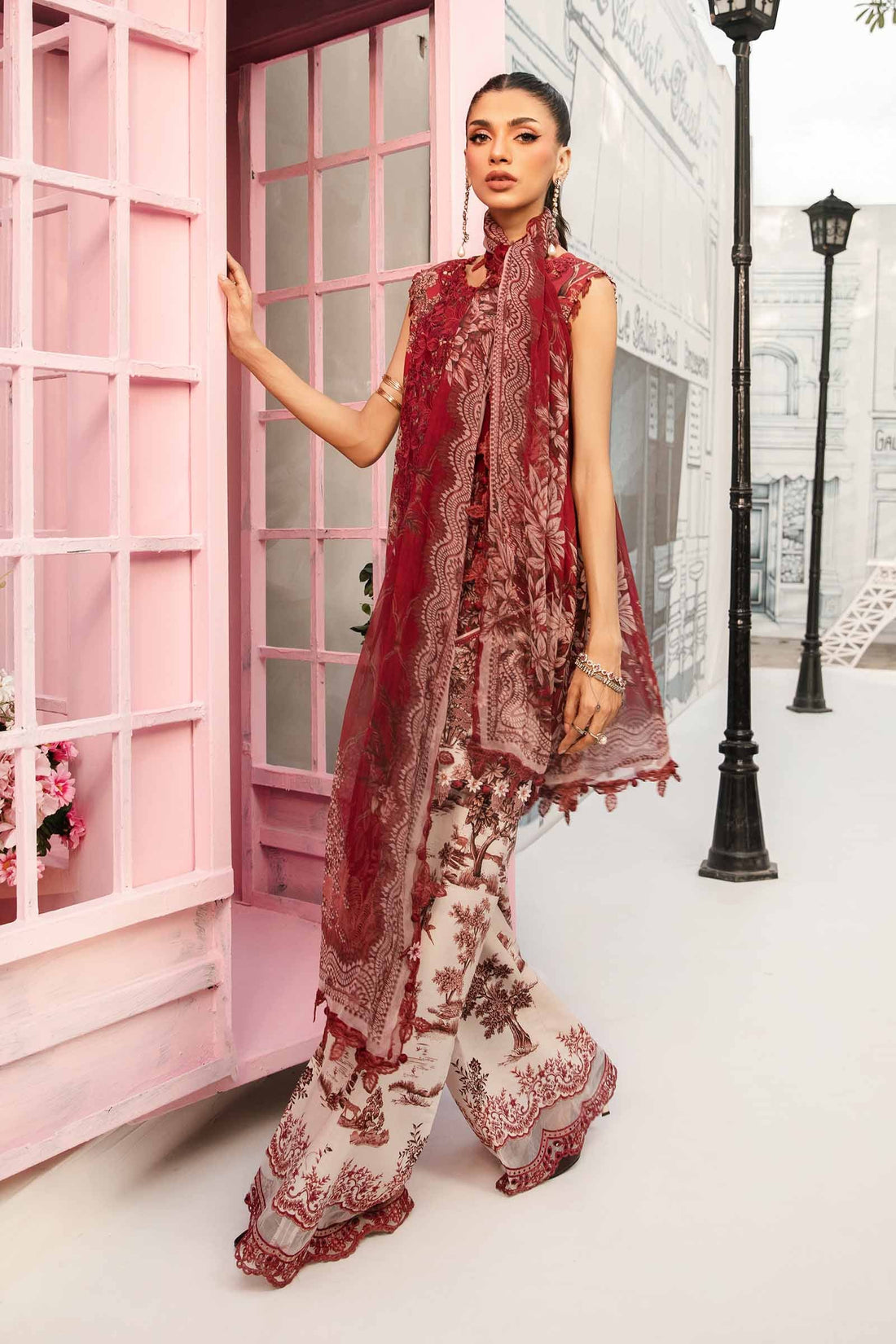 Maria B | M Prints Summer 25 | MPT-2608-A by Maria B - Designer Dress - Type: Ladies Clothes - Available at Libayah - 100% Original