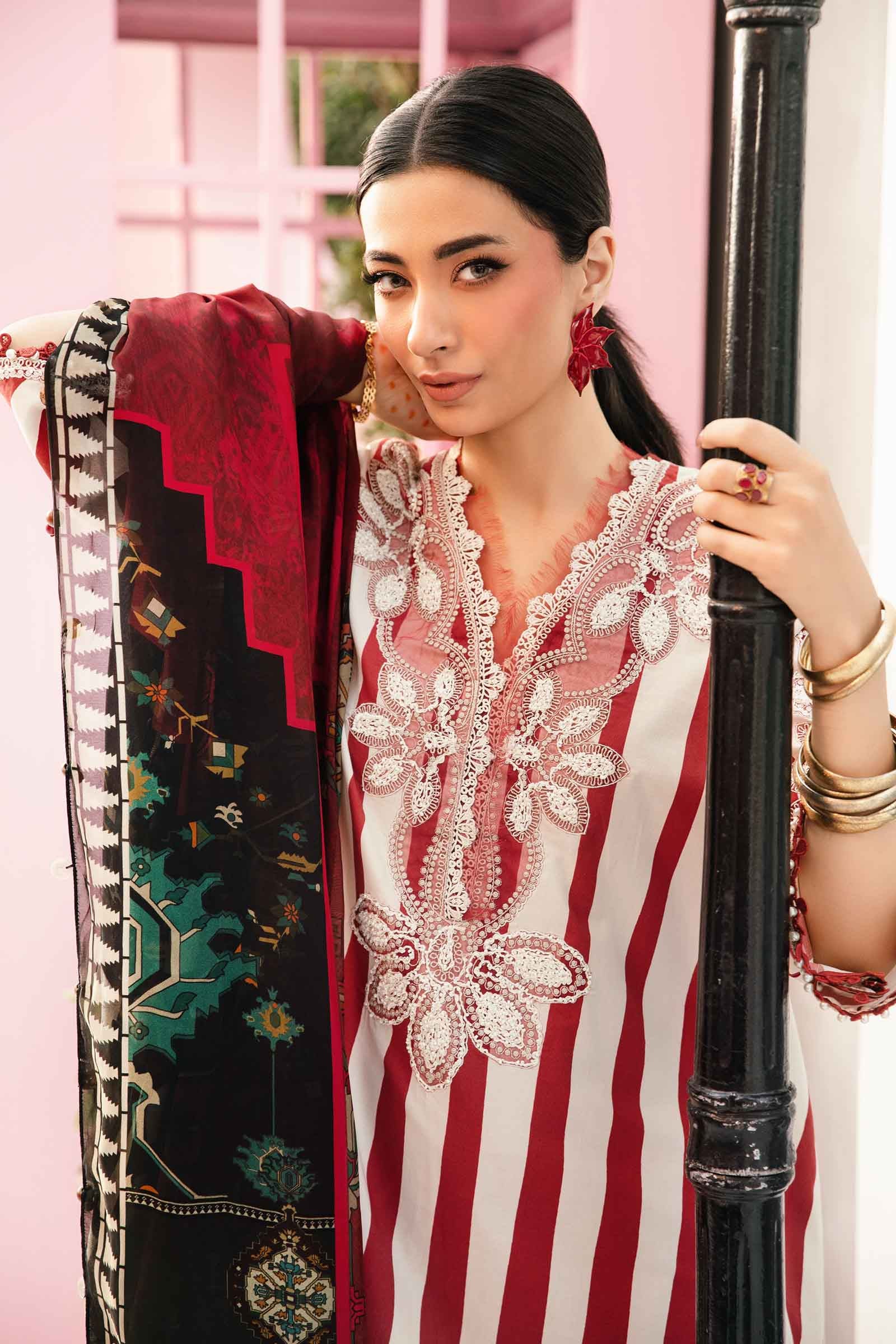 Maria B | M Prints Summer 25 | MPT-2609-A by Maria B - Designer Dress - Type: Ladies Clothes - Available at Libayah - 100% Original