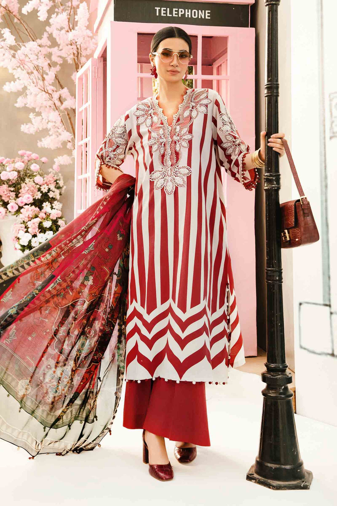 Maria B | M Prints Summer 25 | MPT-2609-A by Maria B - Designer Dress - Type: Ladies Clothes - Available at Libayah - 100% Original