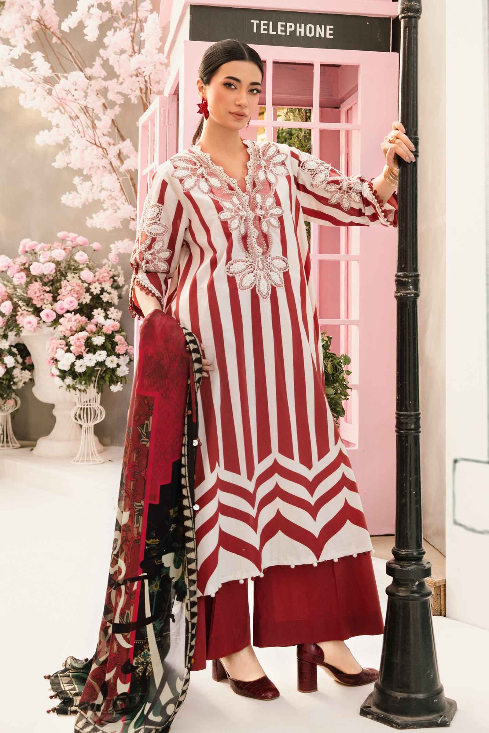 Maria B | M Prints Summer 25 | MPT-2609-A by Maria B - Designer Dress - Type: Ladies Clothes - Available at Libayah - 100% Original