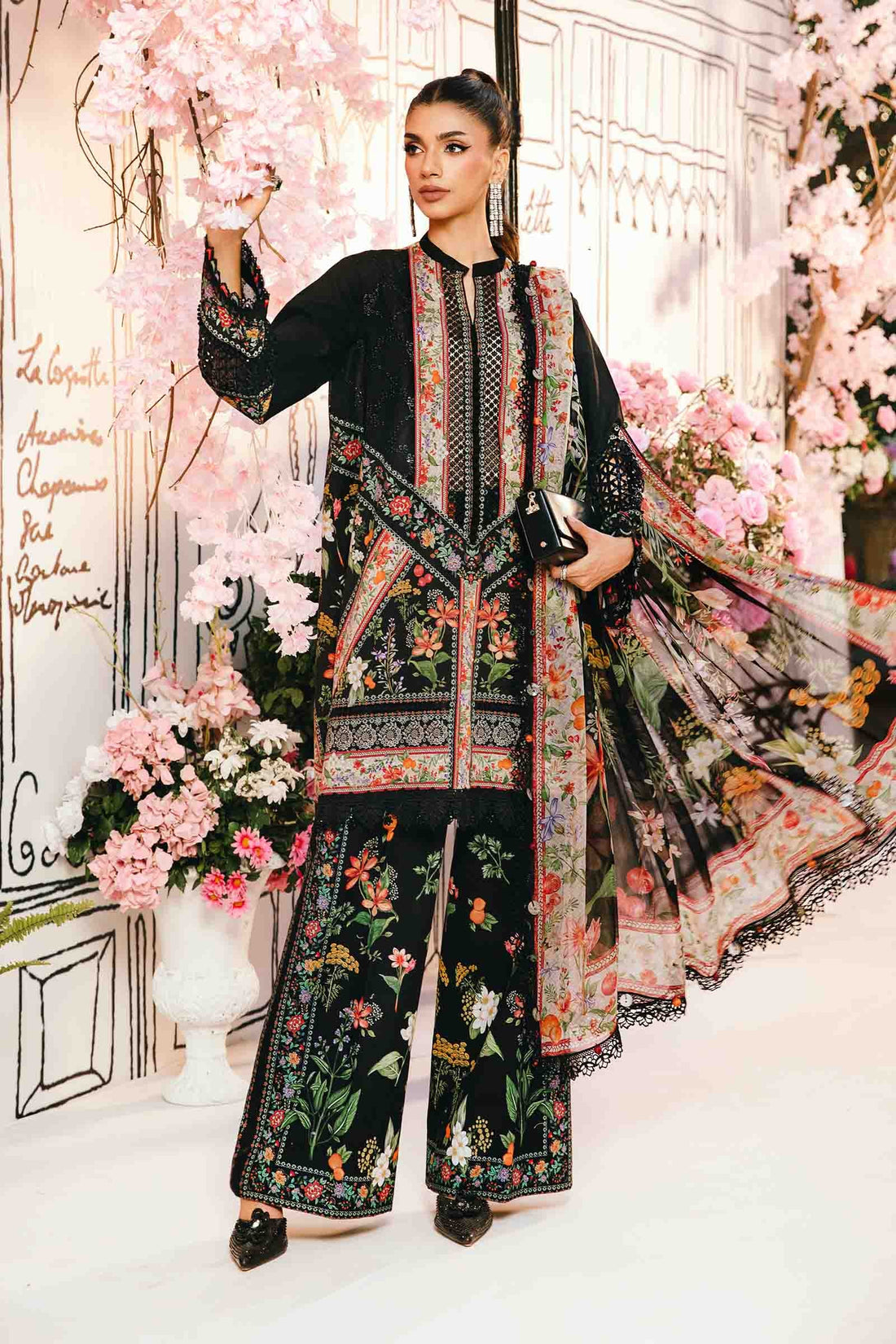 Maria B | M Prints Summer 25 | MPT-2610-B by Maria B - Designer Dress - Type: Ladies Clothes - Available at Libayah - 100% Original