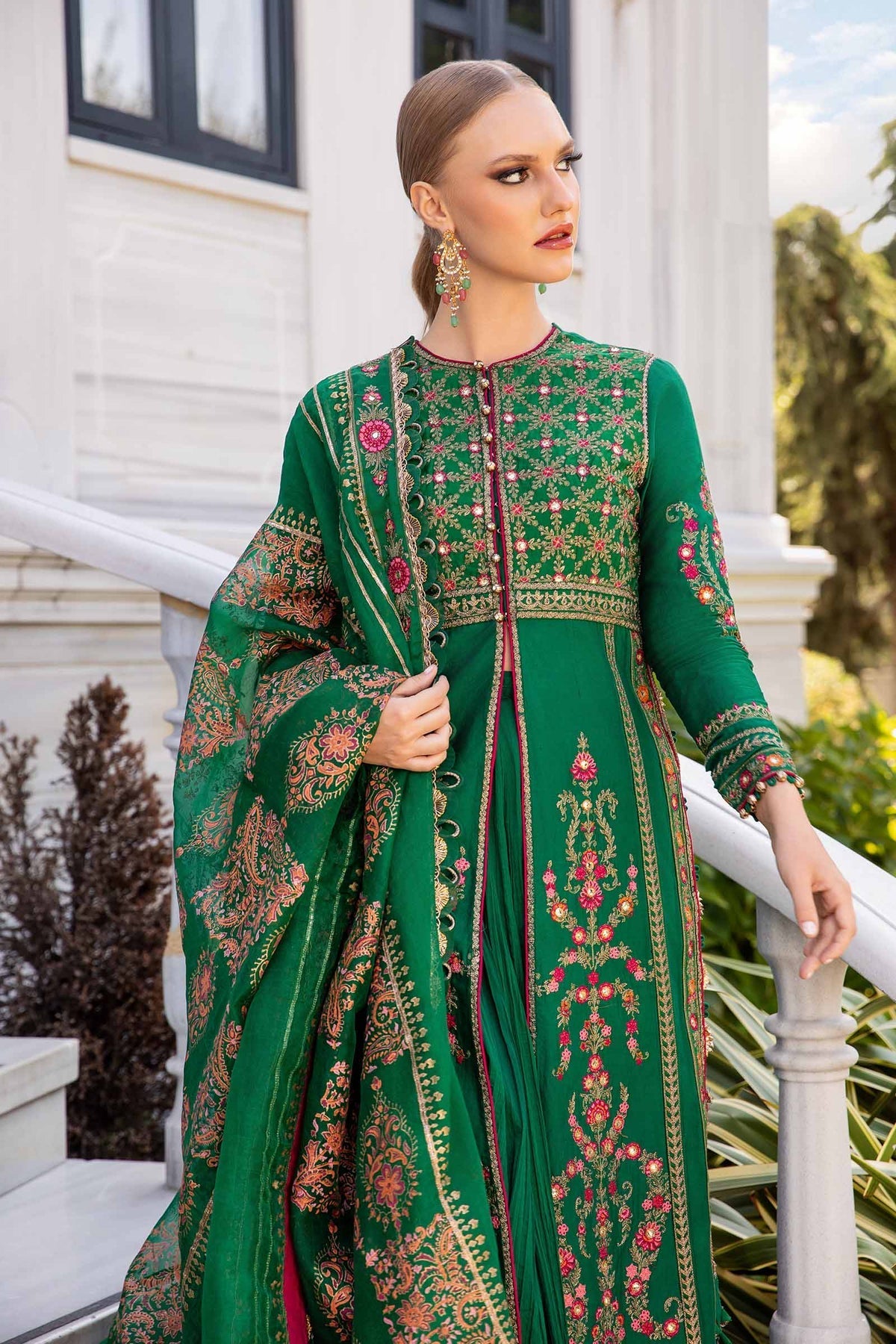 Maria B | Sateen Formals 24 | CST-811 by Maria B - Designer Dress - Type: Formal - Available at Libayah - 100% Original