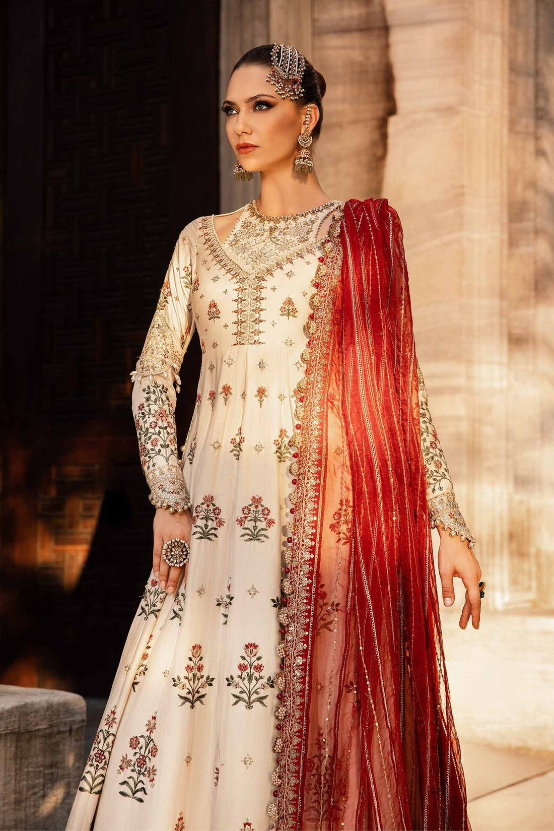 Maria B | Sateen Formals 24 | CST-801 by Maria B - Designer Dress - Type: Formal - Available at Libayah - 100% Original
