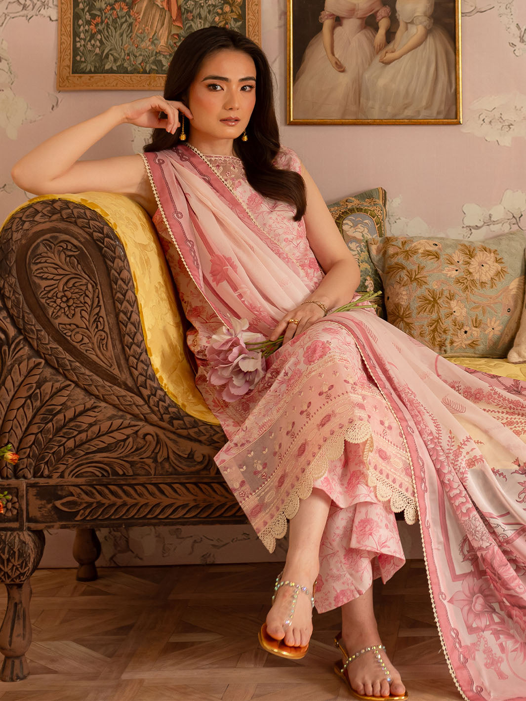 Mahnur | Leila Printkari Edit 25 | LP - 01 by Mahnur - Designer Dress - Type: Ladies Clothes - Available at Libayah - 100% Original