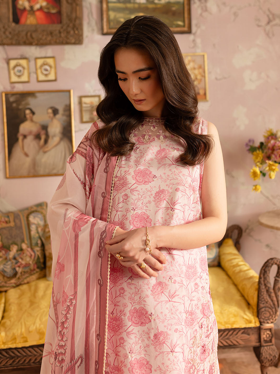 Mahnur | Leila Printkari Edit 25 | LP - 01 by Mahnur - Designer Dress - Type: Ladies Clothes - Available at Libayah - 100% Original