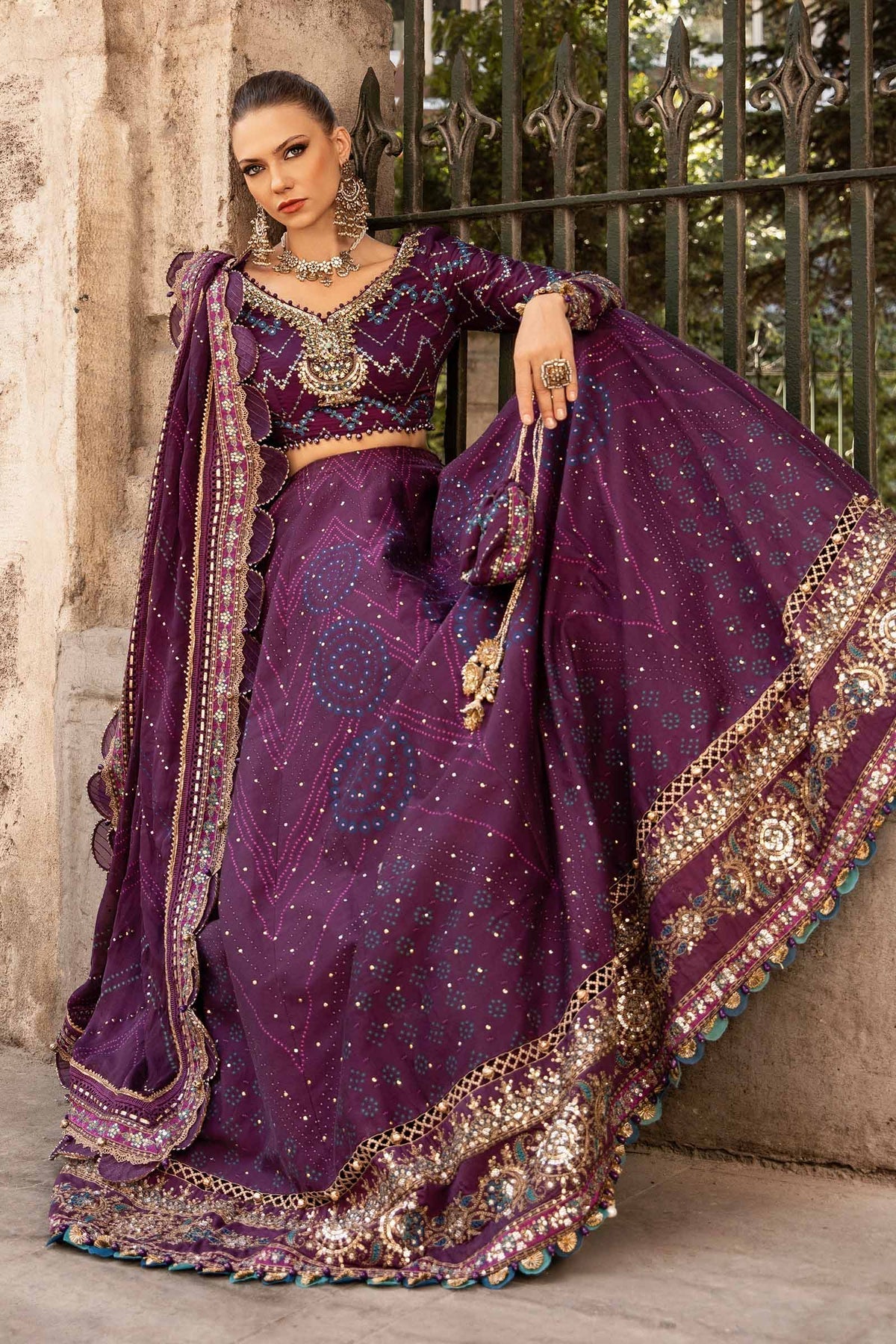 Maria B | Sateen Formals 24 | CST-802 by Maria B - Designer Dress - Type: Formal - Available at Libayah - 100% Original