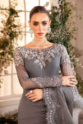 Maria B | Mbroidered Formals 24 | Organza Suit | BD-2902 by Maria B - Designer Dress  - Type : Wedding Dress - Available at Libayah - 100% Original 