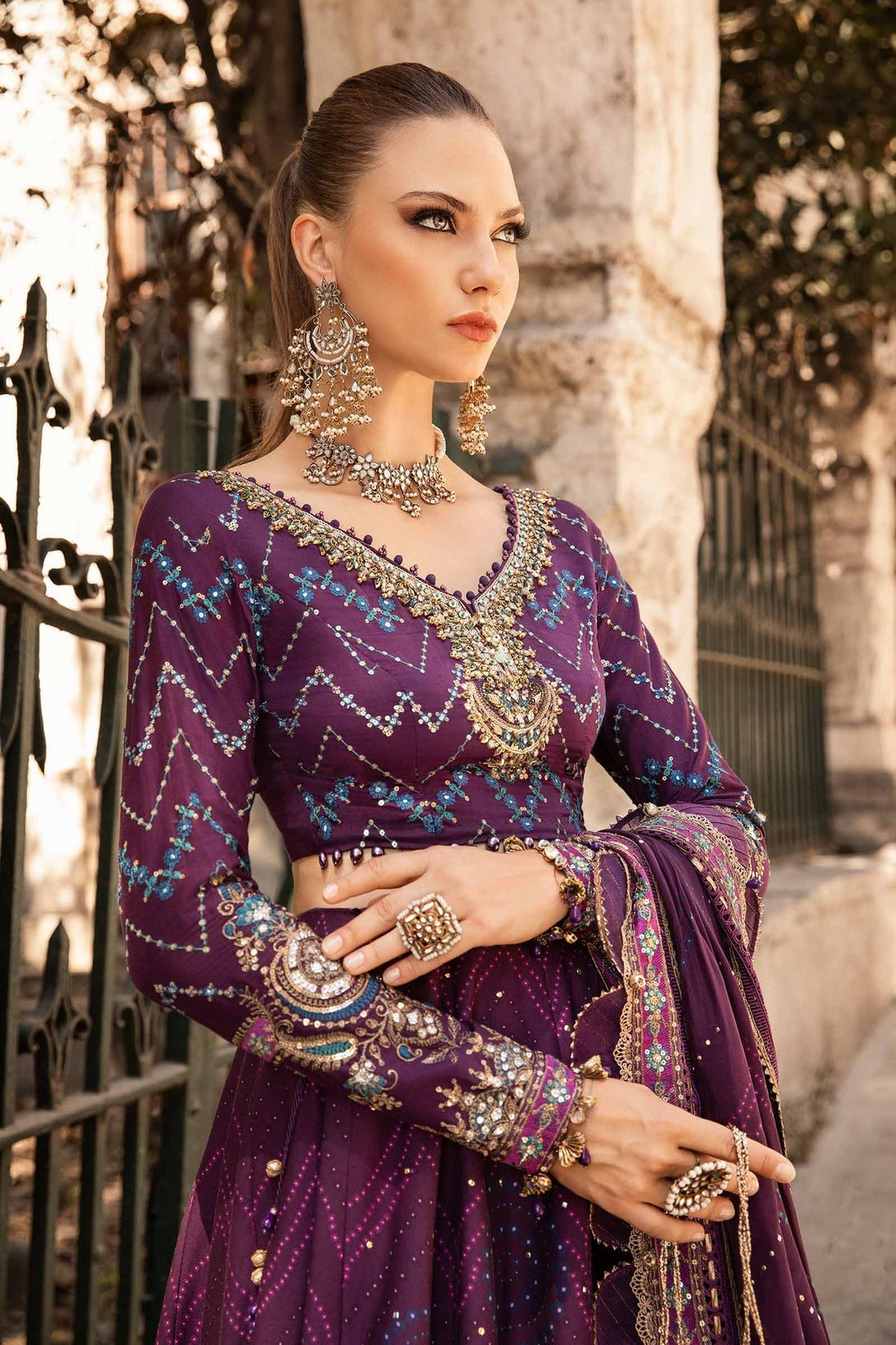 Maria B | Sateen Formals 24 | CST-802 by Maria B - Designer Dress - Type: Formal - Available at Libayah - 100% Original