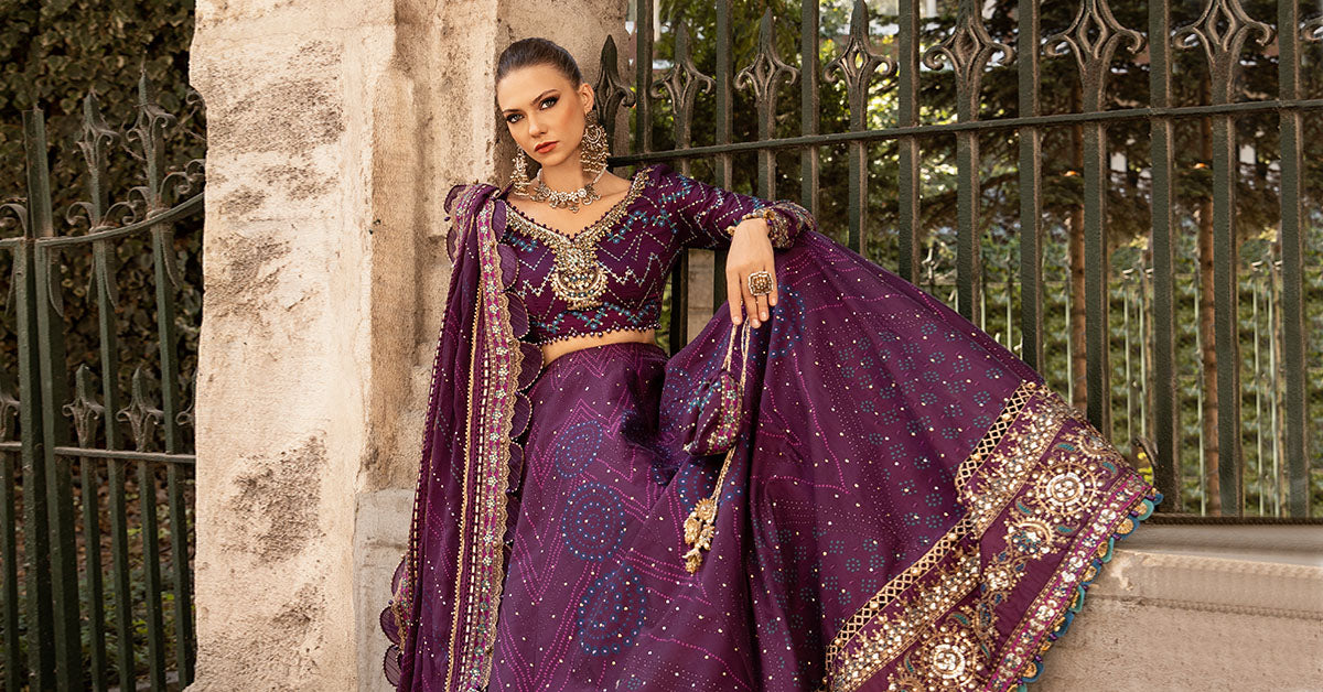 Maria B | Sateen Formals 24 | CST-802 by Maria B - Designer Dress - Type: Formal - Available at Libayah - 100% Original