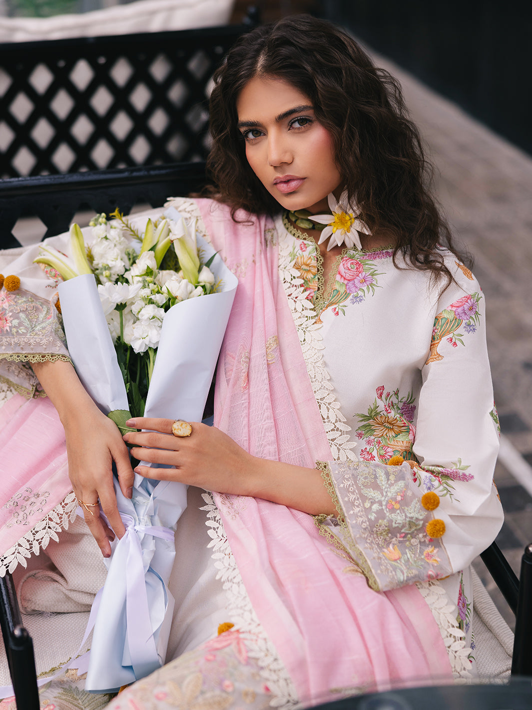 Mahnur | Broadway Luxury Lawn 25 | Cherry Blossom by Mahnur - Designer Dress - Type: Ladies Clothes - Available at Libayah - 100% Original