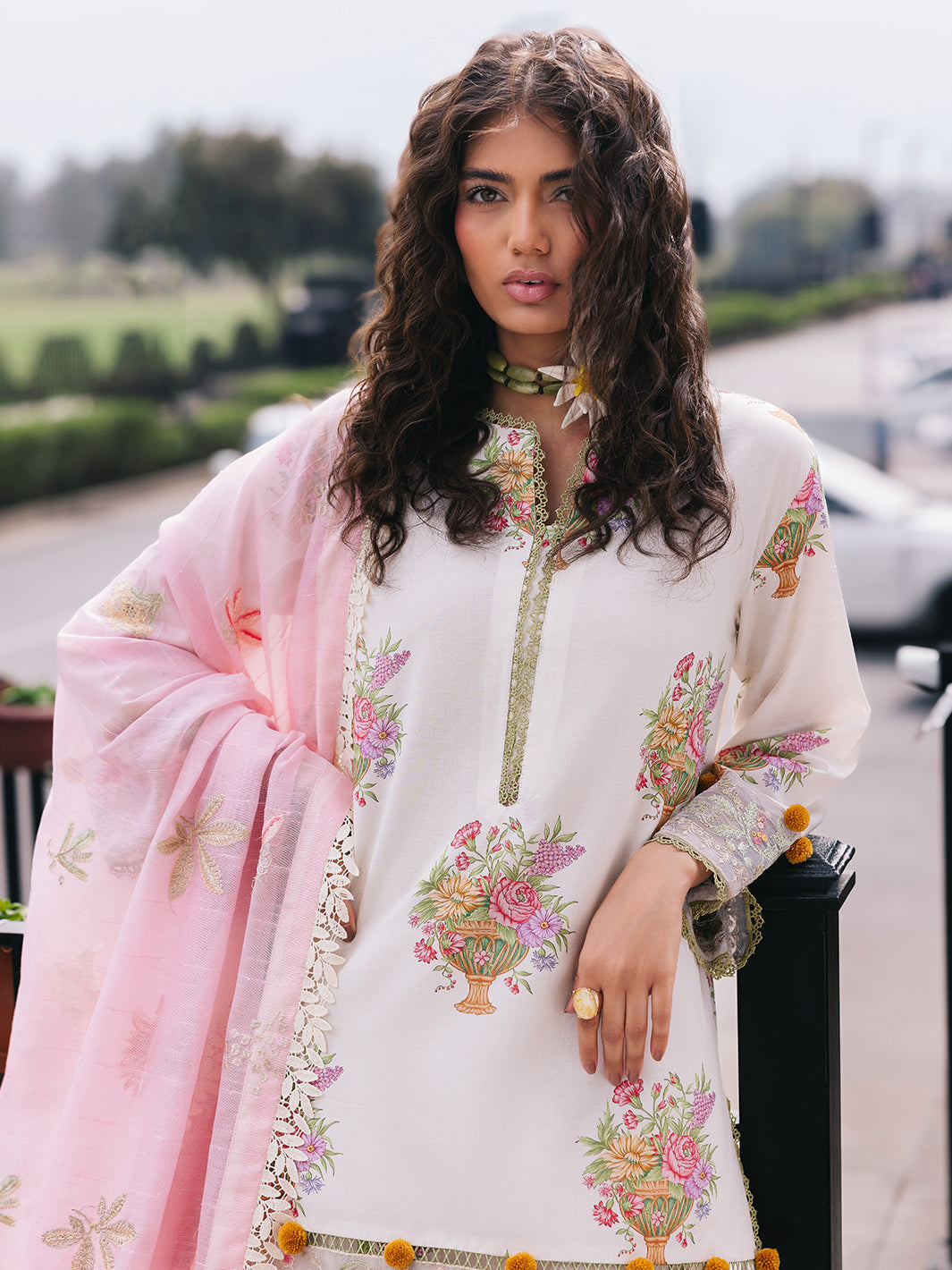 Mahnur | Broadway Luxury Lawn 25 | Cherry Blossom by Mahnur - Designer Dress - Type: Ladies Clothes - Available at Libayah - 100% Original