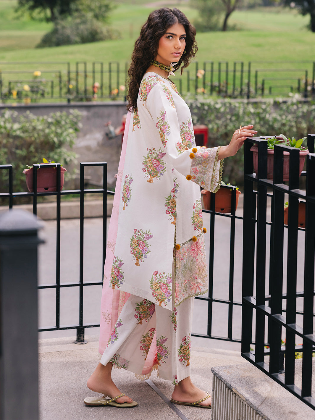 Mahnur | Broadway Luxury Lawn 25 | Cherry Blossom by Mahnur - Designer Dress - Type: Ladies Clothes - Available at Libayah - 100% Original