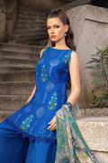 Maria B | M Prints Fall Edit 24 | MPT-2303-A by Maria B - Designer Dress  - Type : Ladies Clothes - Available at Libayah - 100% Original 