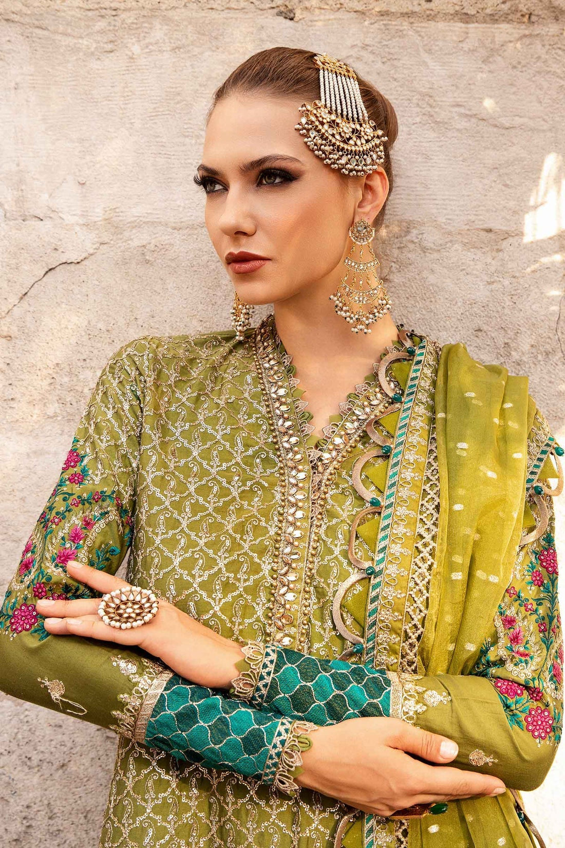 Maria B | Sateen Formals 24 | CST-803 by Maria B - Designer Dress - Type: Formal - Available at Libayah - 100% Original