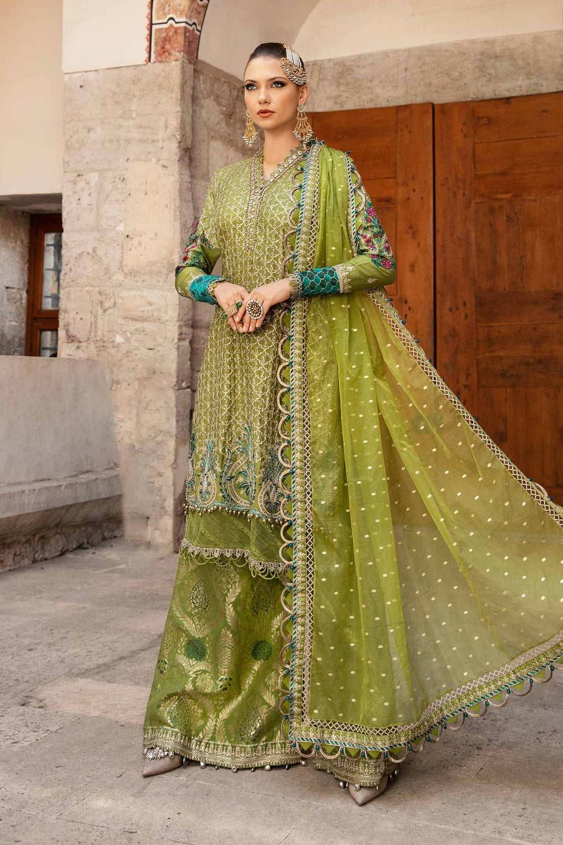 Maria B | Sateen Formals 24 | CST-803 by Maria B - Designer Dress - Type: Formal - Available at Libayah - 100% Original