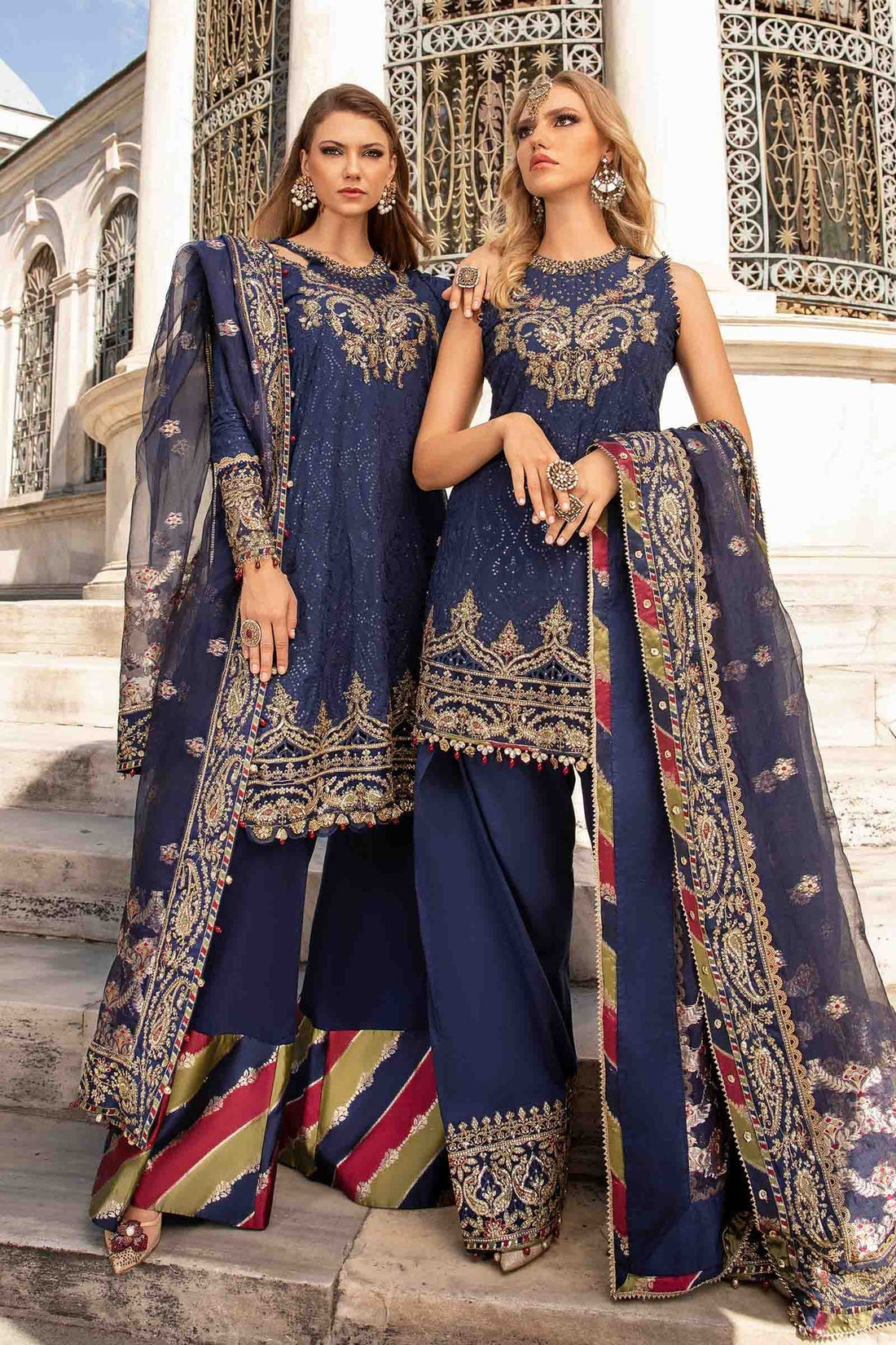 Maria B | Sateen Formals 24 | CST-804 by Maria B - Designer Dress - Type: Formal - Available at Libayah - 100% Original