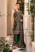 Maria B | Mbroidered Formals 24 | Velvet Suit | BD-2904 by Maria B - Designer Dress  - Type : Wedding Dress - Available at Libayah - 100% Original 