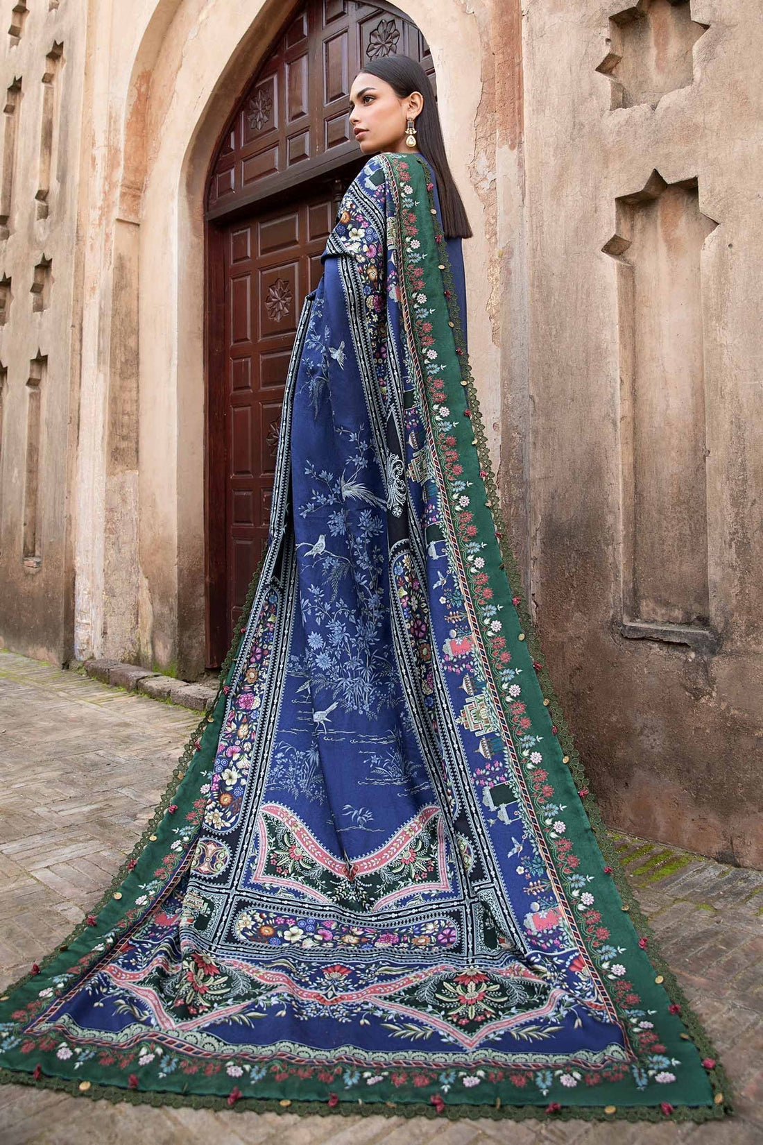 Maria B | M Prints Winter 24 | MPT-2405-A by Maria B - Designer Dress  - Type : Ladies Clothes - Available at Libayah - 100% Original 