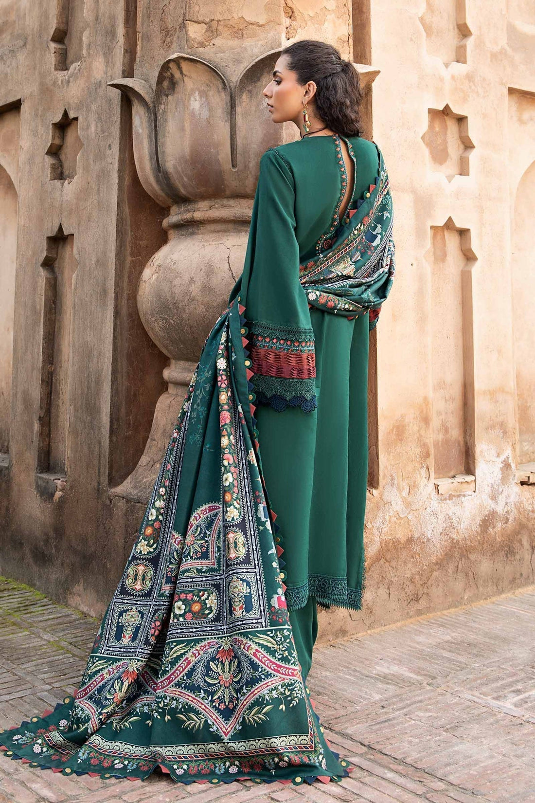 Maria B | M Prints Winter 24 | MPT-2405-B by Maria B - Designer Dress  - Type : Ladies Clothes - Available at Libayah - 100% Original 