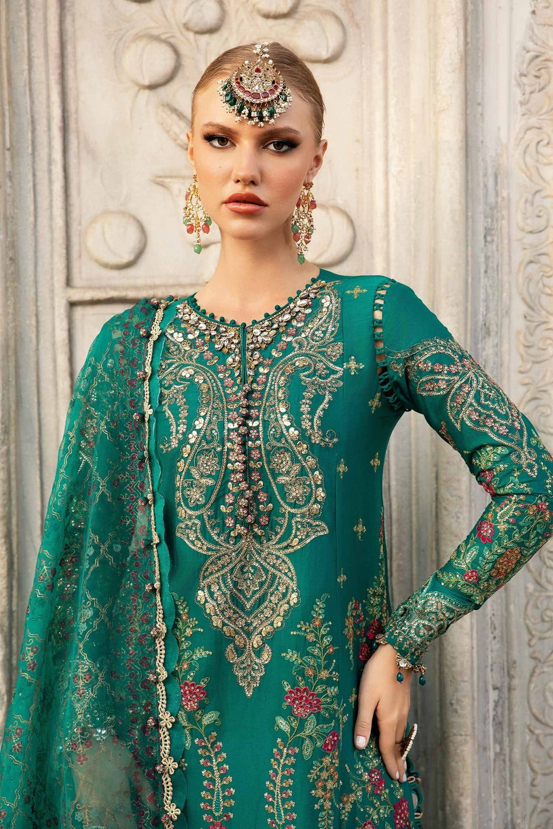 Maria B | Sateen Formals 24 | CST-805 by Maria B - Designer Dress - Type: Formal - Available at Libayah - 100% Original