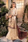 Maria B | Mbroidered Formals 24 | Velvet Suit | BD-2905 by Maria B - Designer Dress  - Type : Wedding Dress - Available at Libayah - 100% Original 