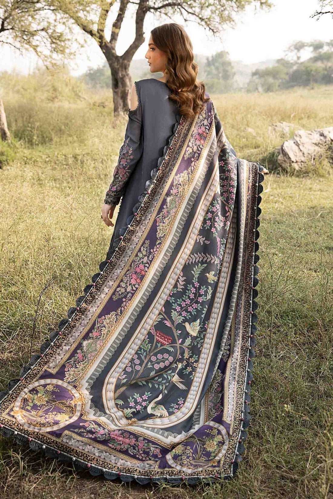 Maria B | M Prints Winter 24 | MPT-2406-A by Maria B - Designer Dress  - Type : Ladies Clothes - Available at Libayah - 100% Original 
